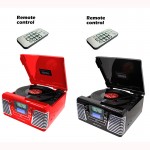 Crosley 3 Speed Record Player + CD Player + AM/FM Radio with USB +SD