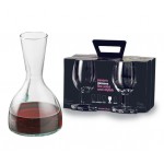 Jamie Oliver 1L Carafe & 4 Wine Glasses
