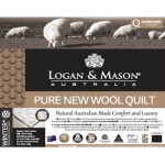 Logan & Mason 100% Wool Quilt King Bed