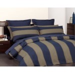 Logan & Mason BRISTOL NAVY DOUBLE DUVET COVER SET
