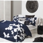 Logan & Mason SURI NAVY KING DUVET COVER SET