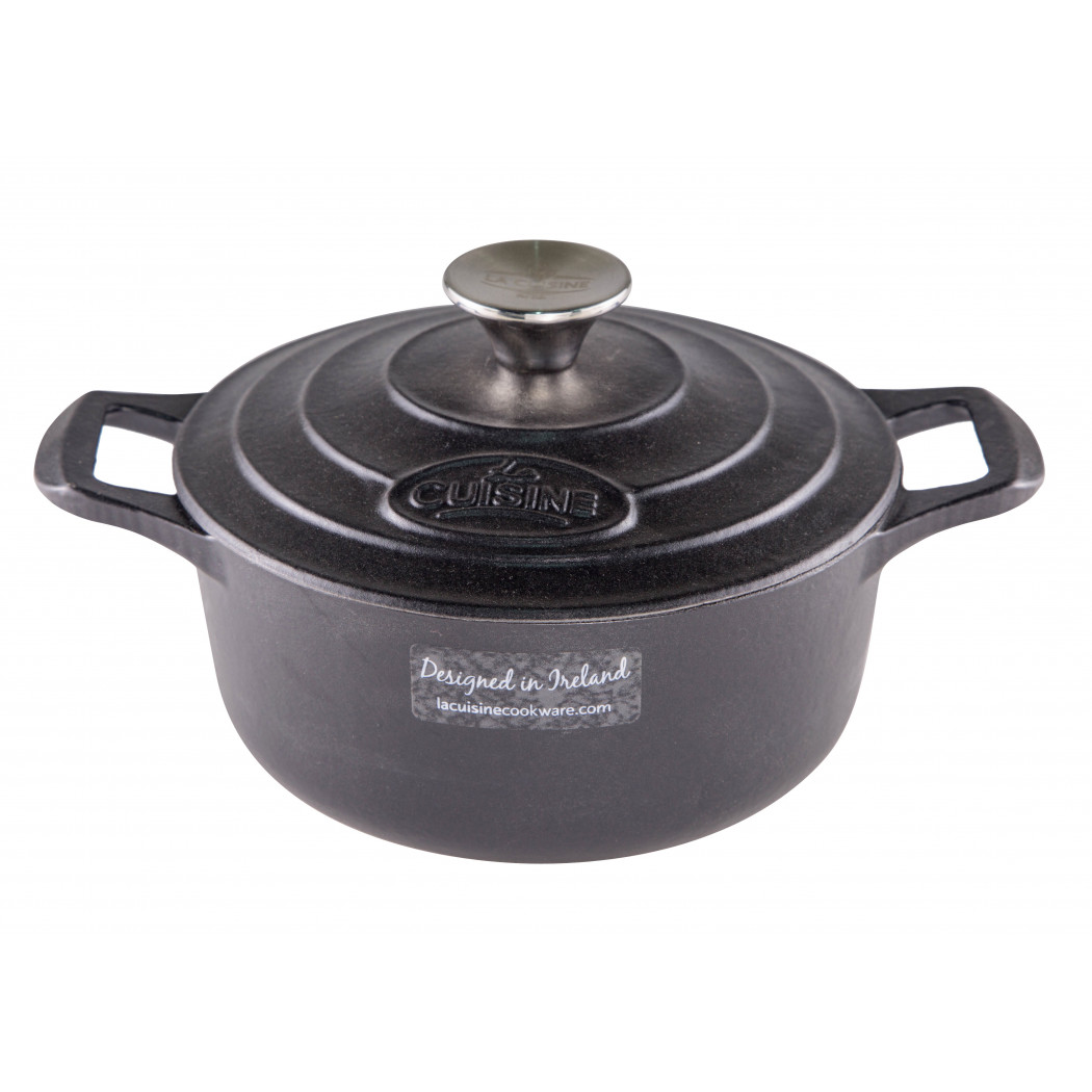 La Cuisine Round Casserole 3.5L (Matte Black)