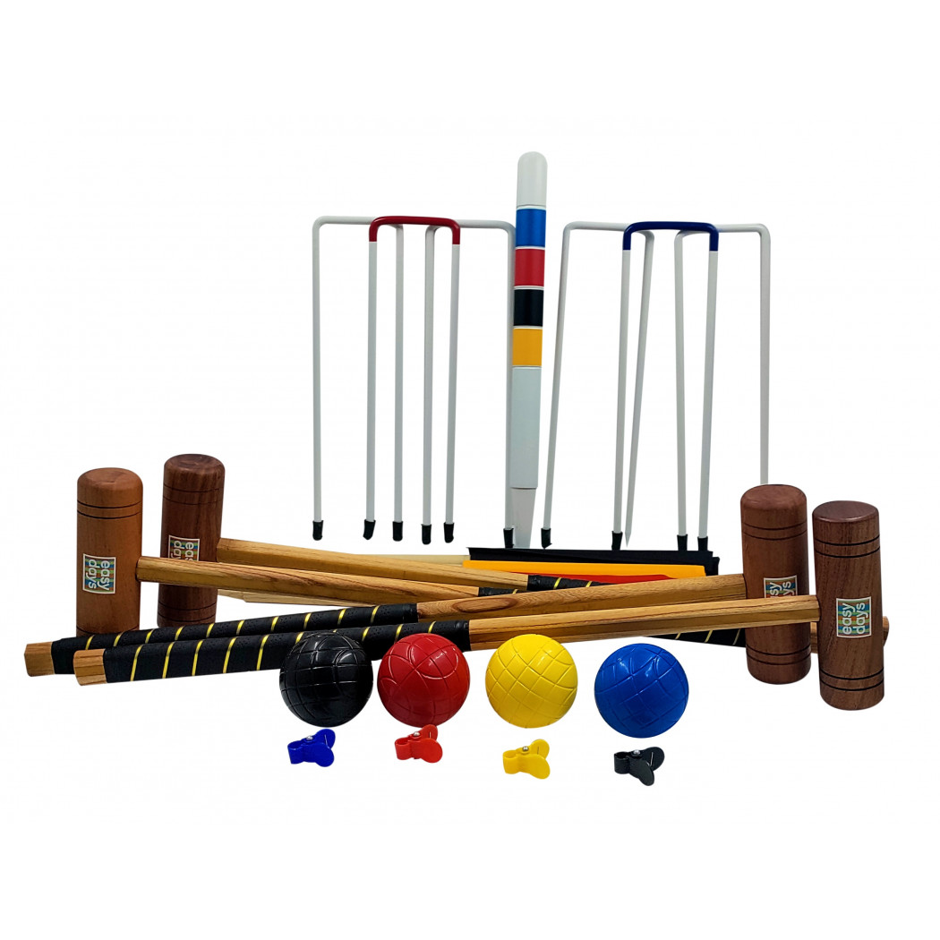 Easy Days Vintage Croquet 4 Player Set