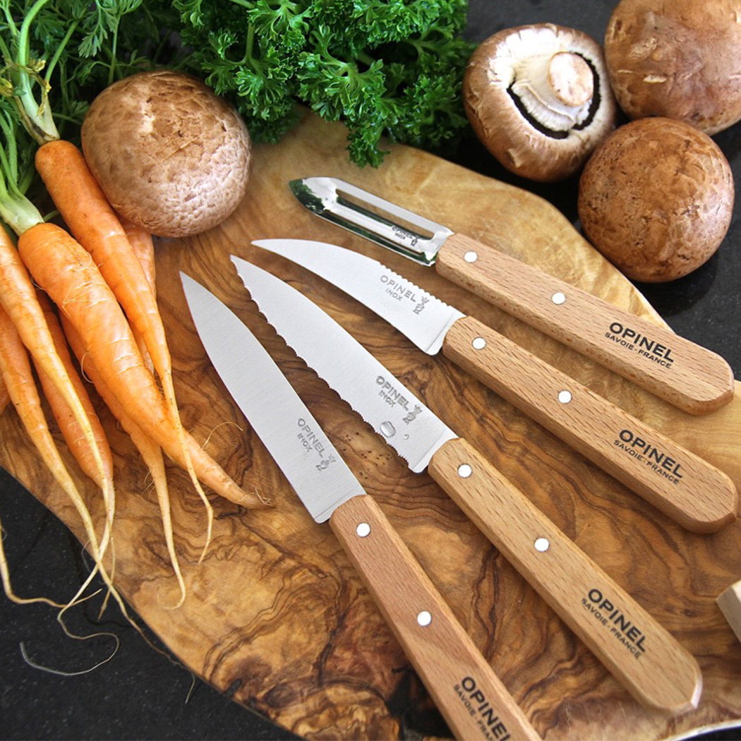 Opinel Essentials Knives Box Set (Beachwood)
