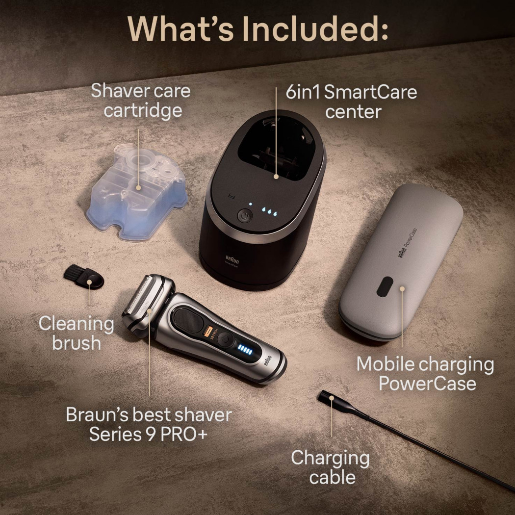Braun Series 9 Shaver with 5-in-1 SmartCare Center & PowerCase