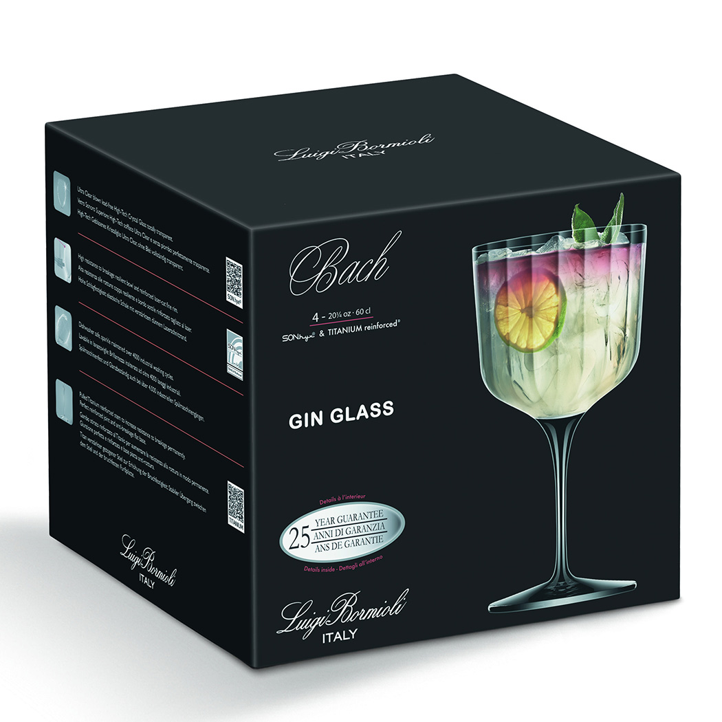 Luigi Bormioli Bach Gin 600ml (Set 4)