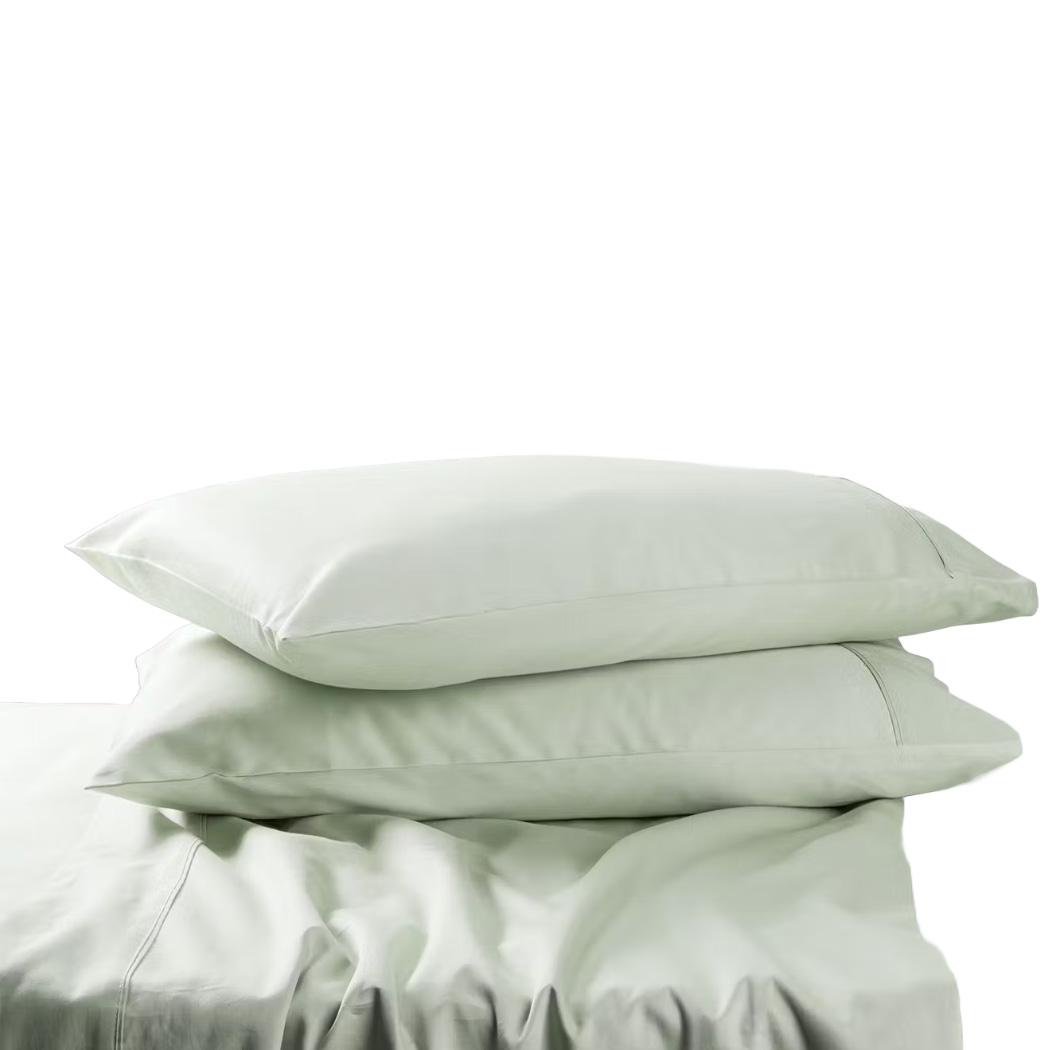 Top Drawer 300TC 100% Cotton Sateen Sheet Set - King 45cm (Sage)