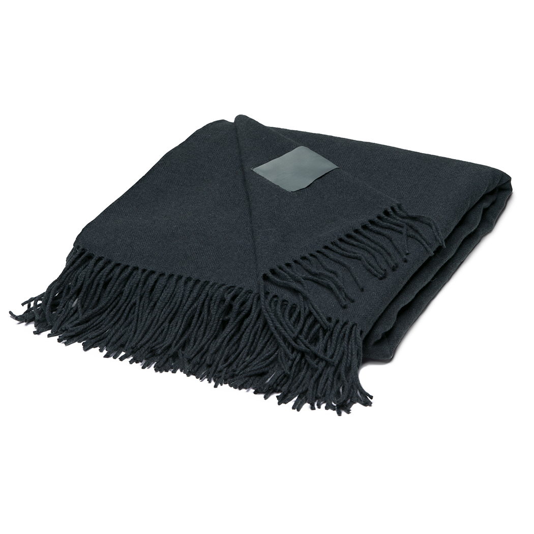 Po 'di fame Mt Lodge Merino Blanket (Charcoal)