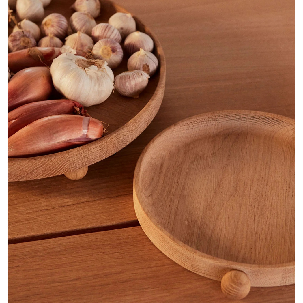 OYOY Inka Wood Tray (Round/Nature)