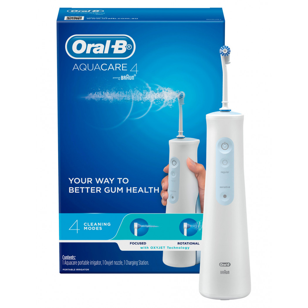 Oral-B Aquacare 4 Irrigator featuring Oxyjet Technology