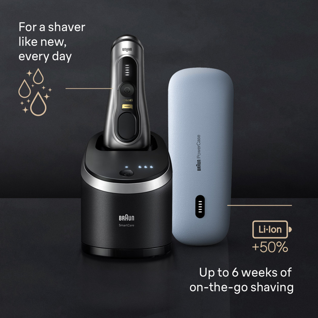 Braun Series 9 Shaver with 5-in-1 SmartCare Center & PowerCase