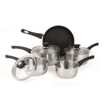 Russell Hobbs Stainless Steel Easy Strain 5pc Pan Set