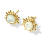 Fabuleux Vous Steel Me Soleil Earrings (Mother of Pearl)