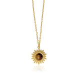 Fabuleux Vous Steel Me Soleil Necklace (Tiger's Eye)