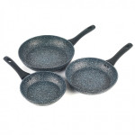 Salter Megastone 3 Piece Fry Pan Set