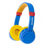 Moki Play Safe Volume Limited Headphones (Blue/Yellow)